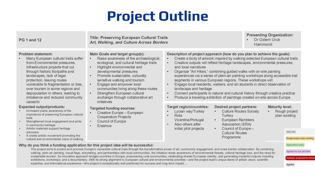 Project Outline | European Trails