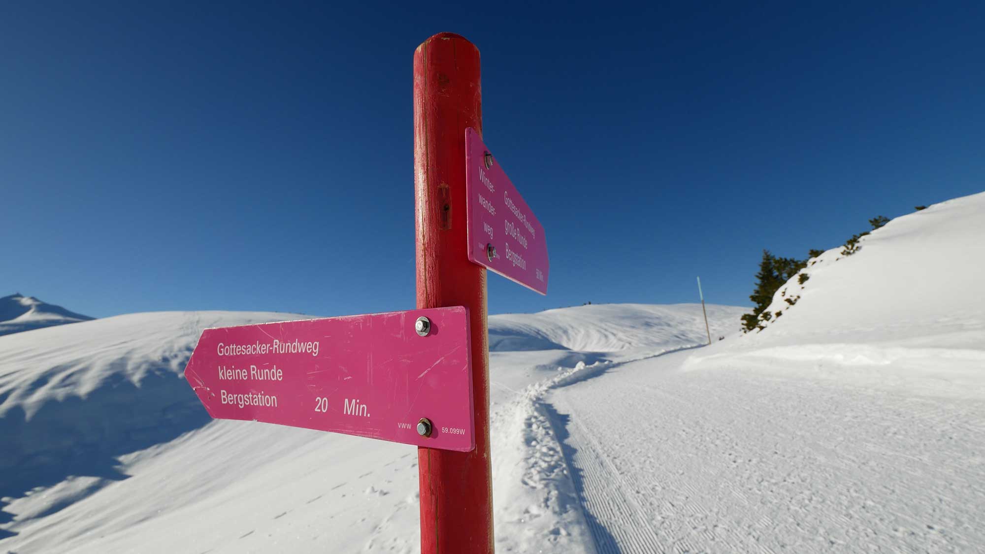 Signpost Winterhiking (c) Hartmut Wimmer | European Trails